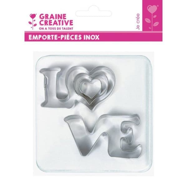 Graine Créative - Metallutstickare Love
