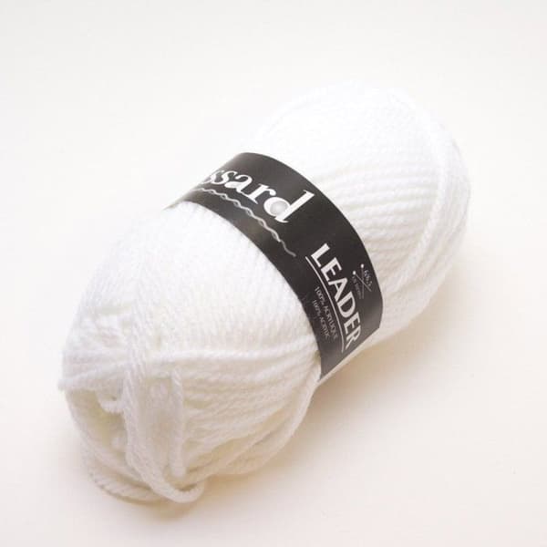 Plassard - Garnboll Leader 010 Vit Vit