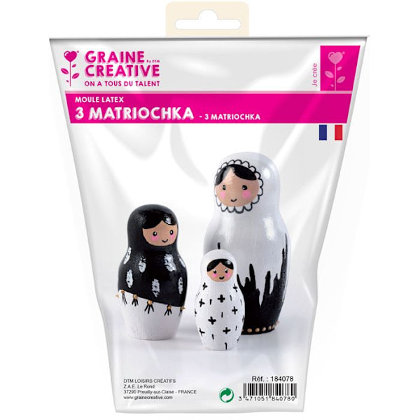 Latexform för Gips Matrioschka