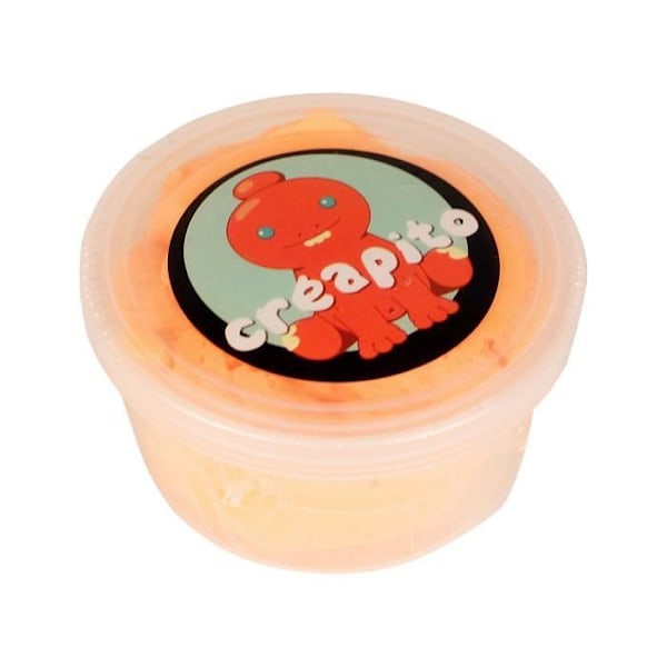 Modelleringslera - Creapito - Fluorescerande orange - Ultralätt - Lufttorkande - Exceptionellt elastisk neon orange