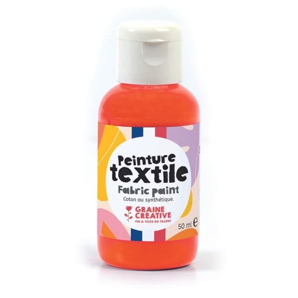 Textilfärg 50 ml - neon orange Apelsin