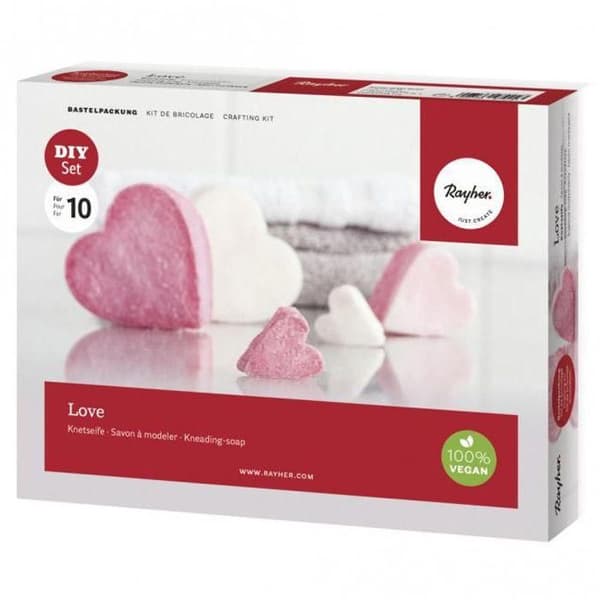 Kit: Modellera tvål Love Rött bär