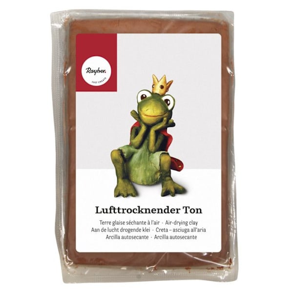 Jord lera Mörkbrun Lufttorkning 1 kg Vit, mörkbrun