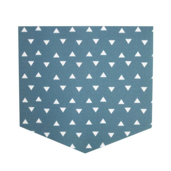 MégaCréa DIY - Blå termoficka 2-i-1 Triangel 9,5 x 10,5cm Blå