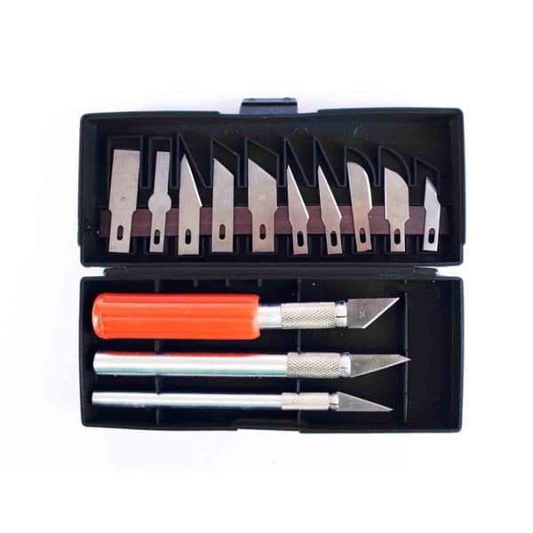 MégaCréa DIY - Precision cutter Set med 3 knivar och 13 blad