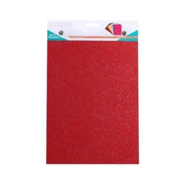 Kuponger Filt Glitter - SODERTEX - 20x30cm - 10 Färger - 1mm Tjocklek - 140g/m2 10 olika färger