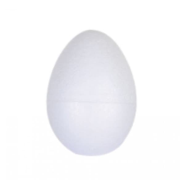 Polystyren - Brandbeständig polystyrenägg 9 cm (x25) Vit