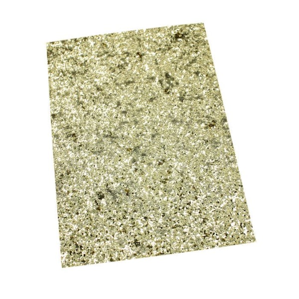 Glittrande tygkupong A5 Guldglitter gyllene