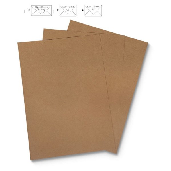 Kraftpapper A4 90g/m² 5 stycken