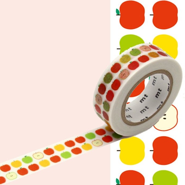 Masking Tape MT EX äpplen - äpple Flerfärgad