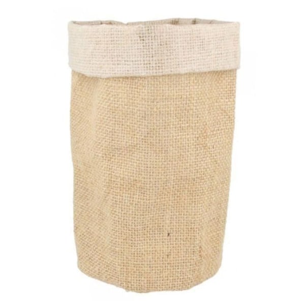 Säck i jute litet modell Beige