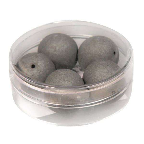 Rayher - Satinpärla SilkBead 14mm 5 stycken - Antracit antracit