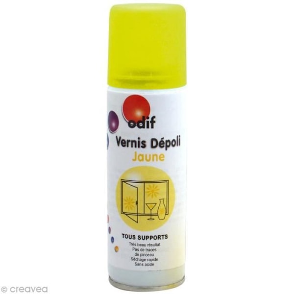 Gul frostad effektlack i spray 125 ml