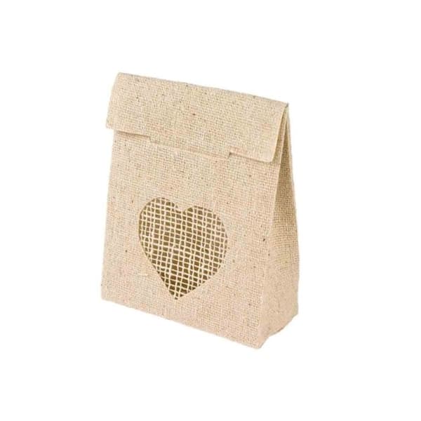 MégaCréa DIY - Linväskor 6,5 x 2,5 x 8 cm 4 stycken beige