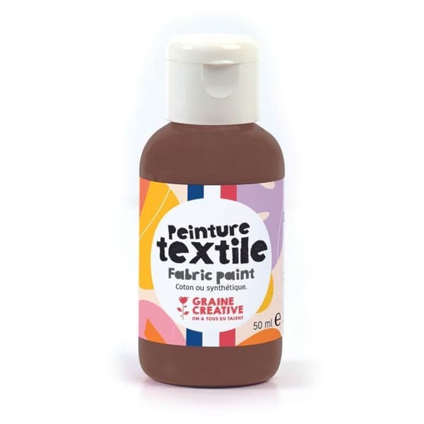Textilfärg 50 ml - choklad brun