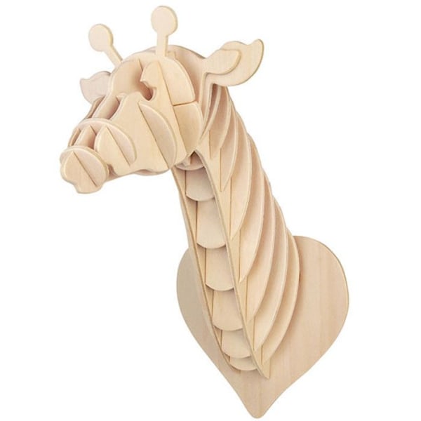 Trämodell Giraffhuvud