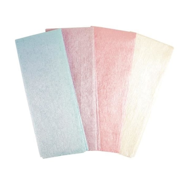 Crepepapper iriserande färger 100x50 cm 4 stycken - MegaCrea DIY Multicolored - Assorted