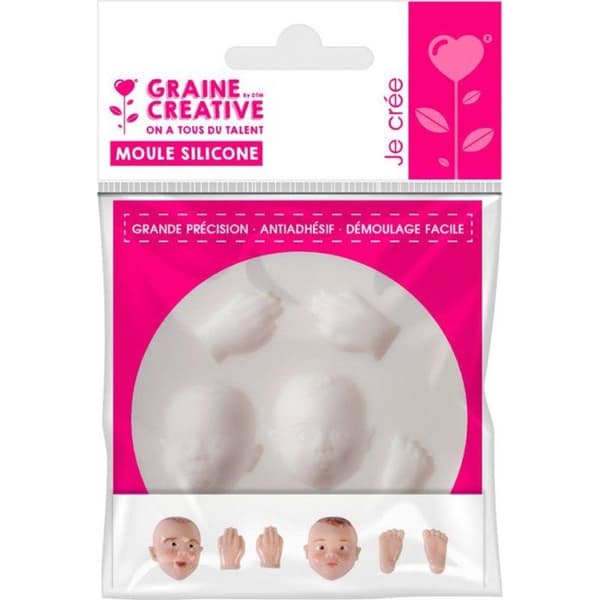 Graine Créative - Silikonform (mini) Baby Ø 7 cm