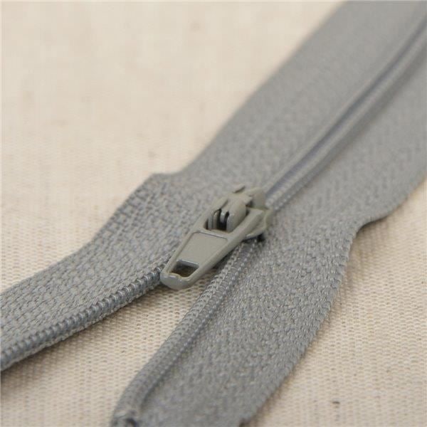 Fint stängning Polyester N°2 - M&C - Färg askgrå - 15 cm