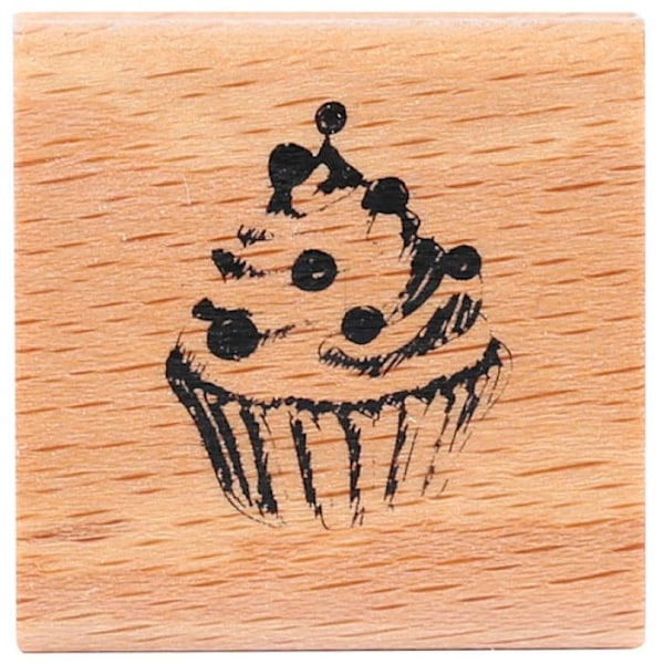 Graine Créative - Trästämpel Cupcake