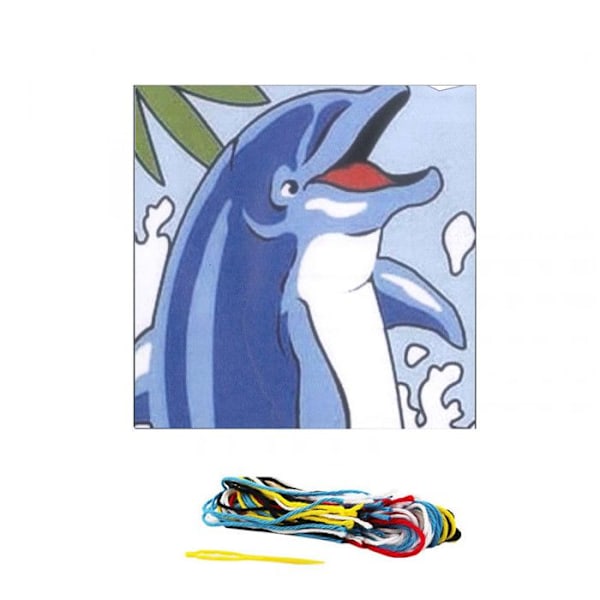 Kit med duk för barn Seg de Paris motiv delfin