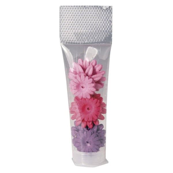 36 rosa ton papper blommor