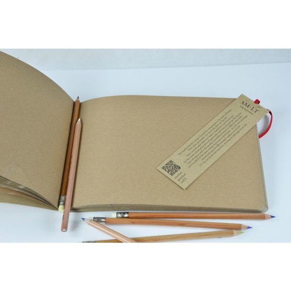 Carnet SM-LT 24,5x17,6cm Teckning Brun 28 ark 135 g/m²