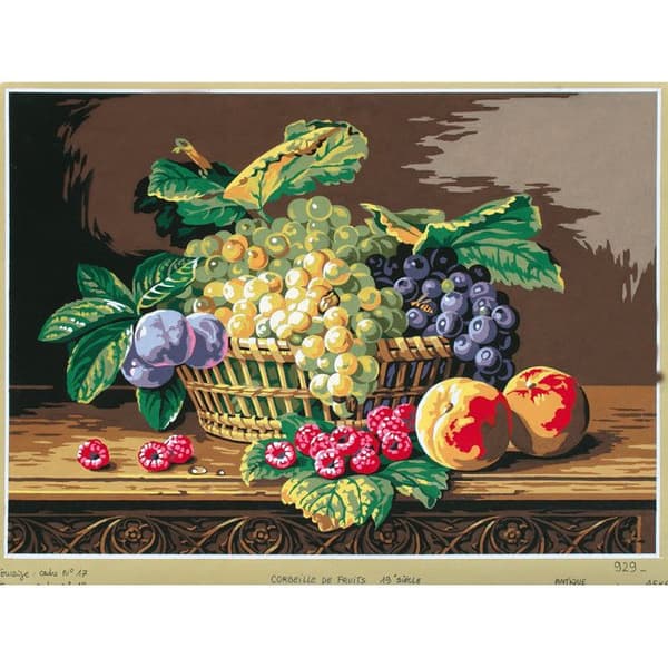 Antik duk Natur död 45x60cm