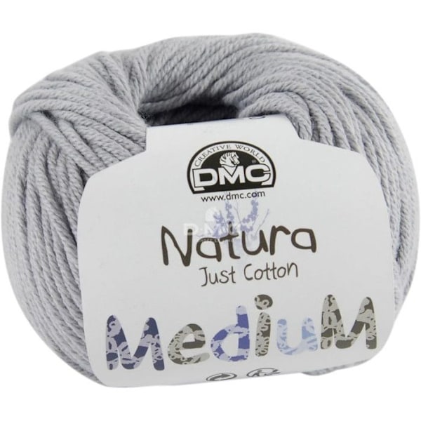 DMC Natura Medium Garn - 50g kula - Aluminiumgrå Aluminiumgrå