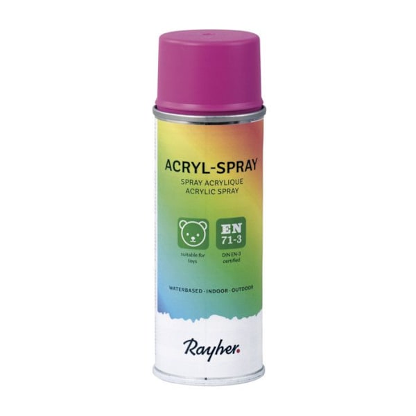 Sprayfärg Akryl 200ml Rosenviolett Nejlikrosa
