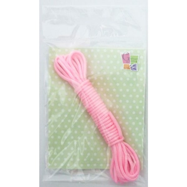 Fil - Creacord - Rose - 3 meter - Diametern 2 mm - Blandad Rosa