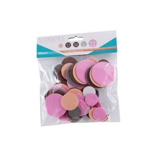 SODERTEX - EXPRESSIVE FACE PACK 2MM EVA FOAM - 3 STORLEKAR - 60 STK
