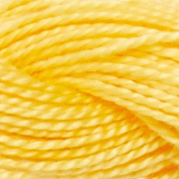 Fil DMC Coton Perlé Liten N8 Col. 743 Färg nummer 743