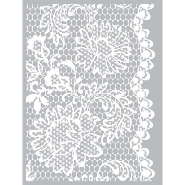 Graine Créative - Silkscreen schablon för polymerlera Spets