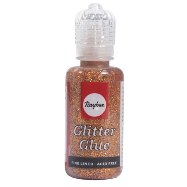 Glittrande metallisk lim Koppar 20 ml