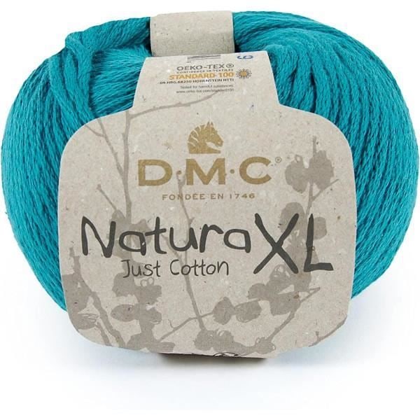 Garn - DMC - Natura Just Cotton XL - 100% kammad bomull - Smaragd - Mycket tjock Emeraude - NX81