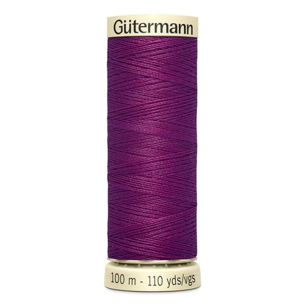 Förpackning med 5 spolar 100m Tråd 100% polyester Gutermann Ref 788988 - Att 718 - vinröd druva