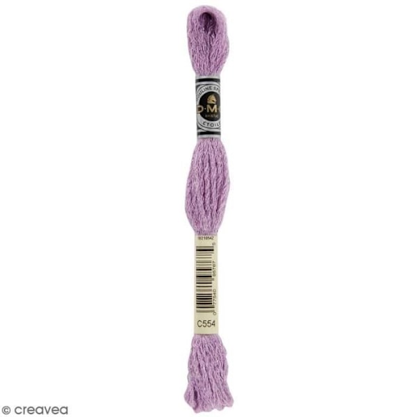 Broderigarn - DMC - Mouliné Etoile - 8 m - Färg C554 - Bomull och polyamid C554