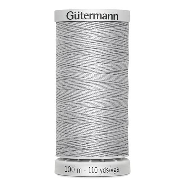 Fil extra stark 100% polyester Gutermann, set med 5 spolar om 100m - Att 38 - grå dimmighet grå dimmig