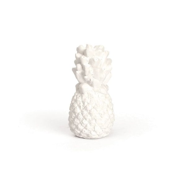 Objekt i gips Tropisk Ananas Vit