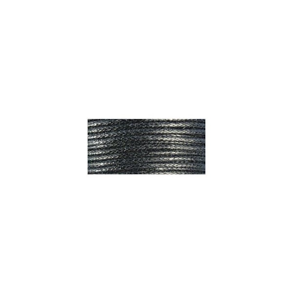 Cordon Noir Coton ciré Ø 1mm 20 m Svart