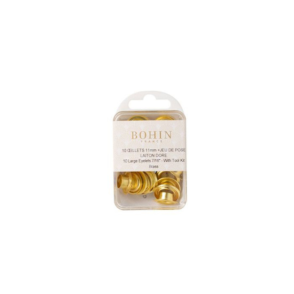OEILLETS 11mm GULD MPS 10+J