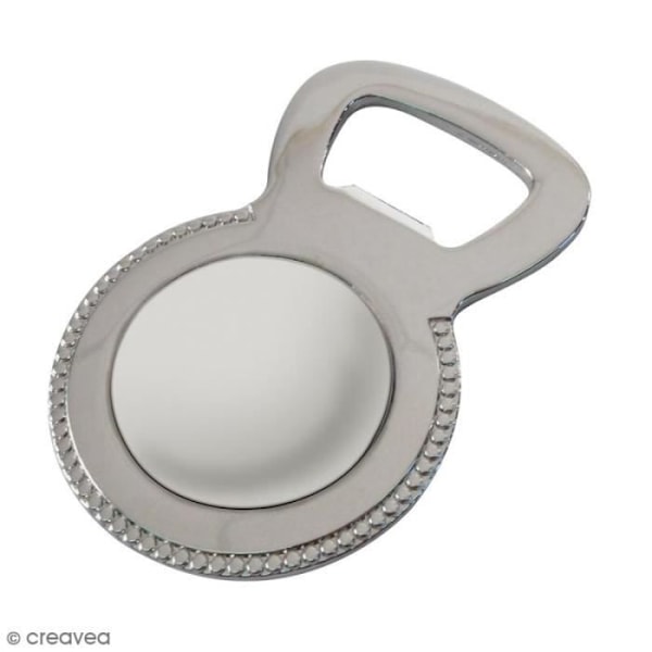 DTM magnetisk metallflasköppnare - Stål - 6,5 x 4,2 cm Metallflasköppnare: Material: Stål Form: Rund Mått: 6,5 x