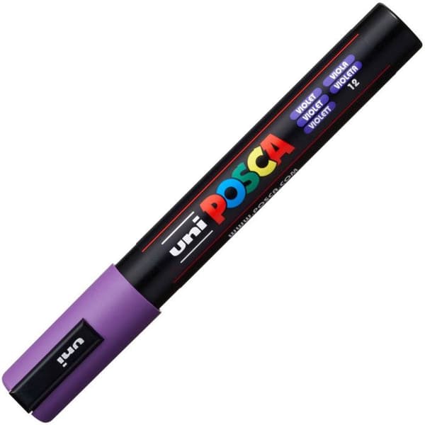 Markör - POSCA - Konisk Spets Medium - Lila - Linjebredd: 1,8 – 2,5 mm Violett