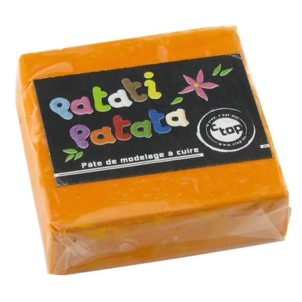 Polymer Clay - CTOP - Patati Patata Orange - Flexibel - Lätt att forma - Klibbar inte Orange