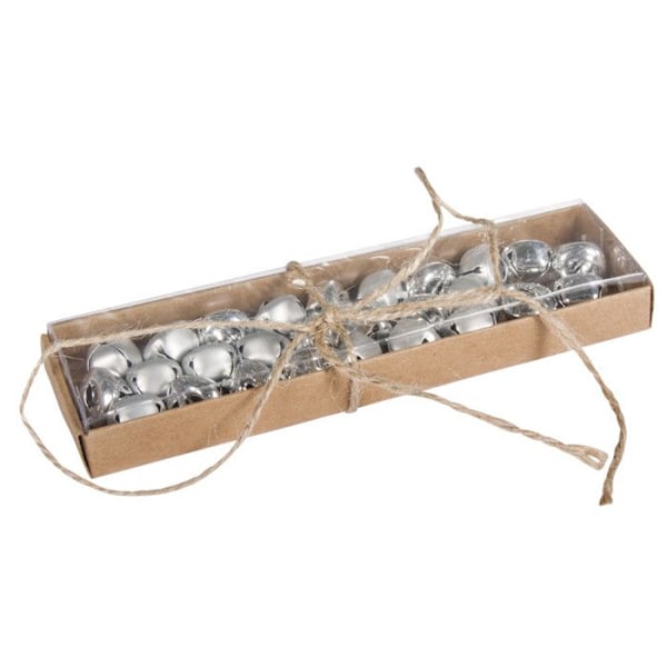 Grelot / Kläppar i silverpläterad metall ø1,5cm assorterade (x27)