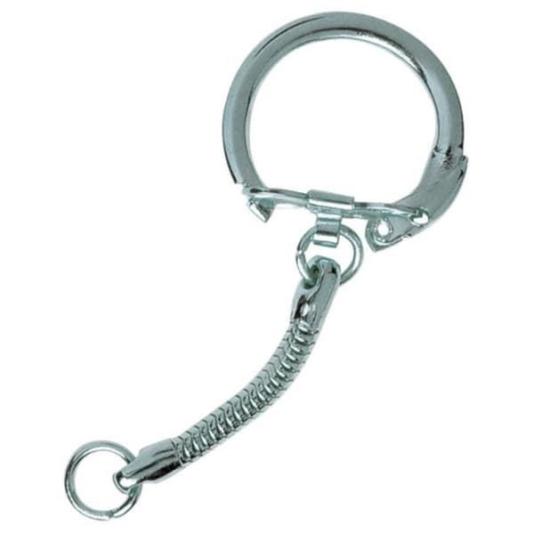 MégaCréa DIY - Nyckelringsfästen silver 5 stycken Silver