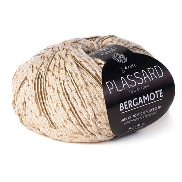 Fil chainette Coton d'été Plassard Bergamote Sable Col. 3 Sand Col. 3