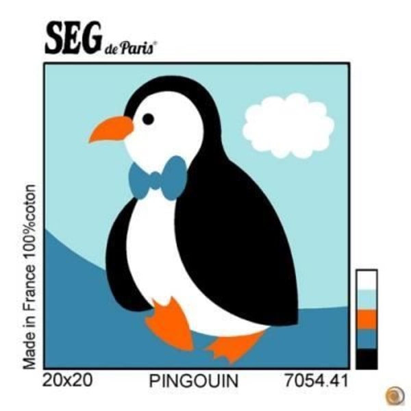 Vit Sudan Penguin canvas kit 20x20cm