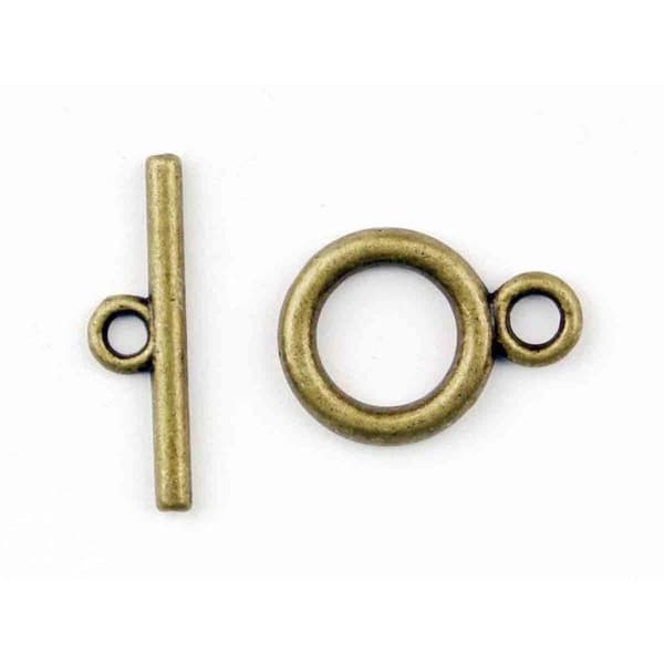 MégaCréa DIY - Toggle-knäppning knapphål 13 mm Messing 5 stycken mässing
